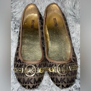 Michael Michael Kors - Signature Ballet Flats Big Girls Size 4
